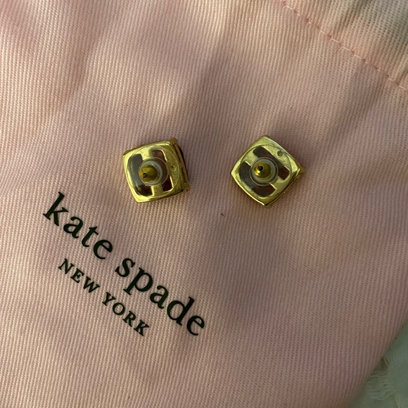 Kate Spade Large Sparkly Red Studs - Picture 3 of 3